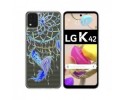 Funda Gel Transparente para LG K42 diseño Plumas Dibujos