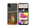 Funda Gel Transparente para LG K42 diseño Suricata Dibujos