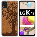 Funda Gel Tpu para LG K42 diseño Cuero 03 Dibujos