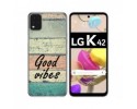 Funda Gel Tpu para LG K42 diseño Madera 01 Dibujos