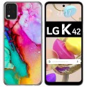 Funda Gel Tpu para LG K42 diseño Mármol 15 Dibujos