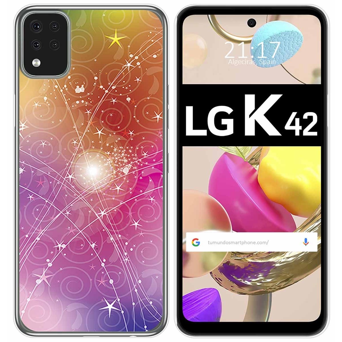 Funda Gel Tpu para LG K42 diseño Abstracto Dibujos