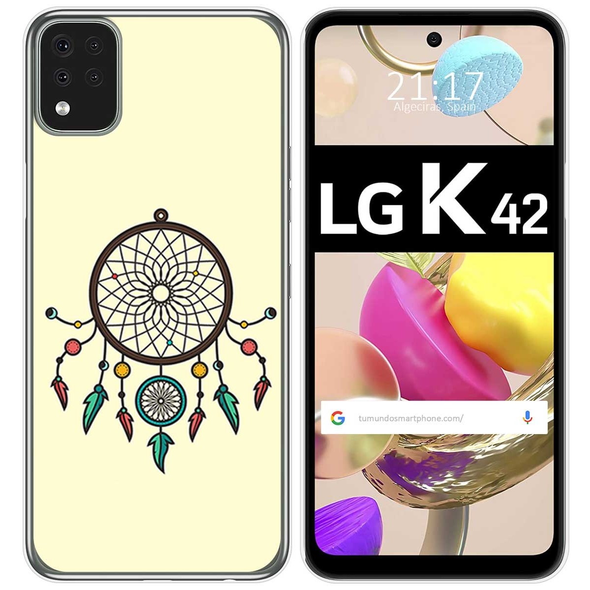 Funda Gel Tpu para LG K42 diseño Atrapasueños Dibujos