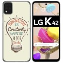 Funda Gel Tpu para LG K42 diseño Creativity Dibujos