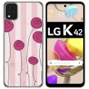 Funda Gel Tpu para LG K42 diseño Flores Vintage Dibujos
