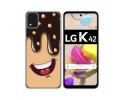 Funda Gel Tpu para LG K42 diseño Helado Chocolate Dibujos