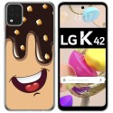 Funda Gel Tpu para LG K42 diseño Helado Chocolate Dibujos