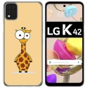 Funda Gel Tpu para LG K42 diseño Jirafa Dibujos