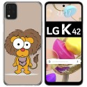 Funda Gel Tpu para LG K42 diseño Leon Dibujos
