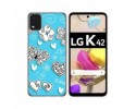 Funda Gel Tpu para LG K42 diseño Mariposas Dibujos