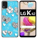 Funda Gel Tpu para LG K42 diseño Mariposas Dibujos