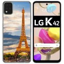 Funda Gel Tpu para LG K42 diseño Paris Dibujos
