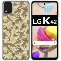 Funda Gel Tpu para LG K42 diseño Sand Camuflaje Dibujos