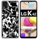 Funda Gel Tpu para LG K42 diseño Snow Camuflaje Dibujos