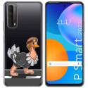 Funda Gel Transparente para Huawei P Smart 2021 diseño Avestruz Dibujos