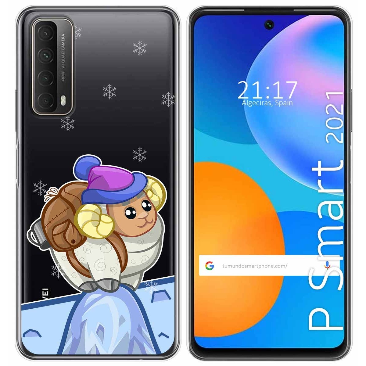 Funda Gel Transparente para Huawei P Smart 2021 diseño Cabra Dibujos