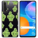 Funda Gel Transparente para Huawei P Smart 2021 diseño Cactus Dibujos