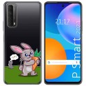 Funda Gel Transparente para Huawei P Smart 2021 diseño Conejo Dibujos