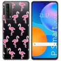 Funda Gel Transparente para Huawei P Smart 2021 diseño Flamenco Dibujos
