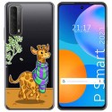 Funda Gel Transparente para Huawei P Smart 2021 diseño Jirafa Dibujos
