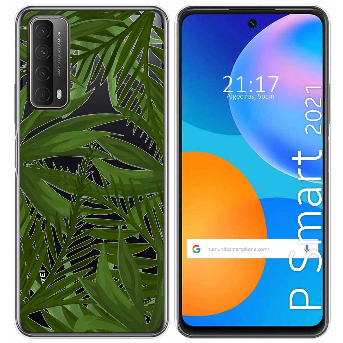 Funda Gel Transparente para Huawei P Smart 2021 diseño Jungla Dibujos