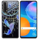 Funda Gel Transparente para Huawei P Smart 2021 diseño Plumas Dibujos