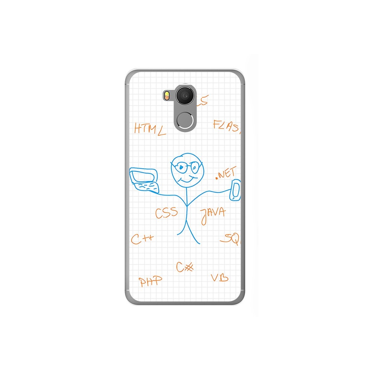 Funda Gel Tpu para Oukitel U15 / U15 Pro Diseño Informatico Dibujos