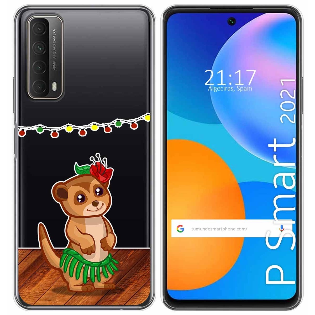 Funda Gel Transparente para Huawei P Smart 2021 diseño Suricata Dibujos
