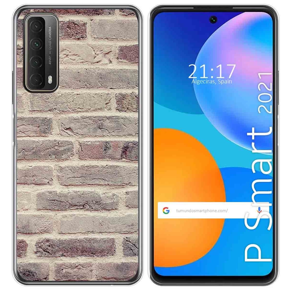 Funda Gel Tpu para Huawei P Smart 2021 diseño Ladrillo 01 Dibujos