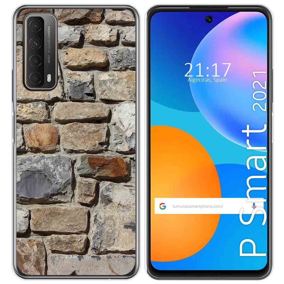 Funda Gel Tpu para Huawei P Smart 2021 diseño Ladrillo 03 Dibujos