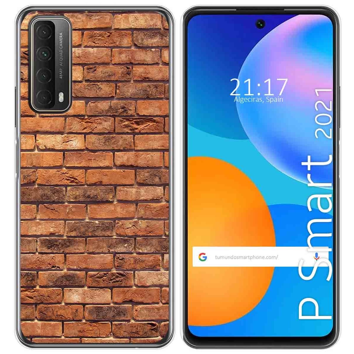 Funda Gel Tpu para Huawei P Smart 2021 diseño Ladrillo 04 Dibujos