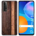 Funda Gel Tpu para Huawei P Smart 2021 diseño Madera 05 Dibujos