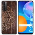 Funda Gel Tpu para Huawei P Smart 2021 diseño Madera 06 Dibujos