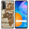 Funda Gel Tpu para Huawei P Smart 2021 diseño Madera 07 Dibujos