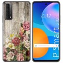 Funda Gel Tpu para Huawei P Smart 2021 diseño Madera 08 Dibujos