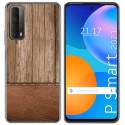 Funda Gel Tpu para Huawei P Smart 2021 diseño Madera 09 Dibujos