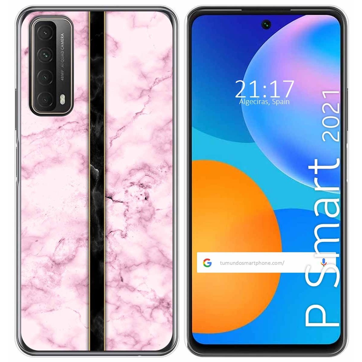 Funda Gel Tpu para Huawei P Smart 2021 diseño Mármol 04 Dibujos