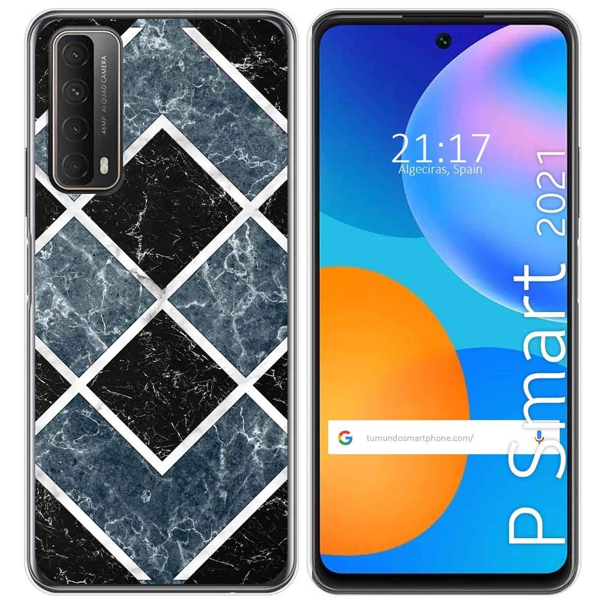 Funda Gel Tpu para Huawei P Smart 2021 diseño Mármol 06 Dibujos