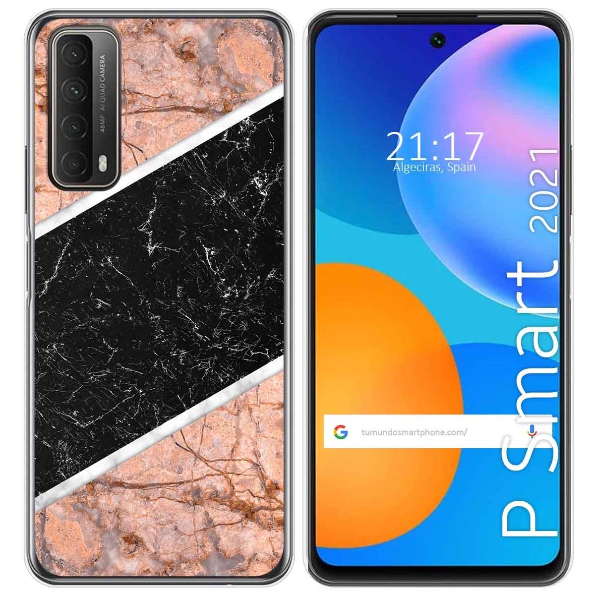 Funda Gel Tpu para Huawei P Smart 2021 diseño Mármol 07 Dibujos