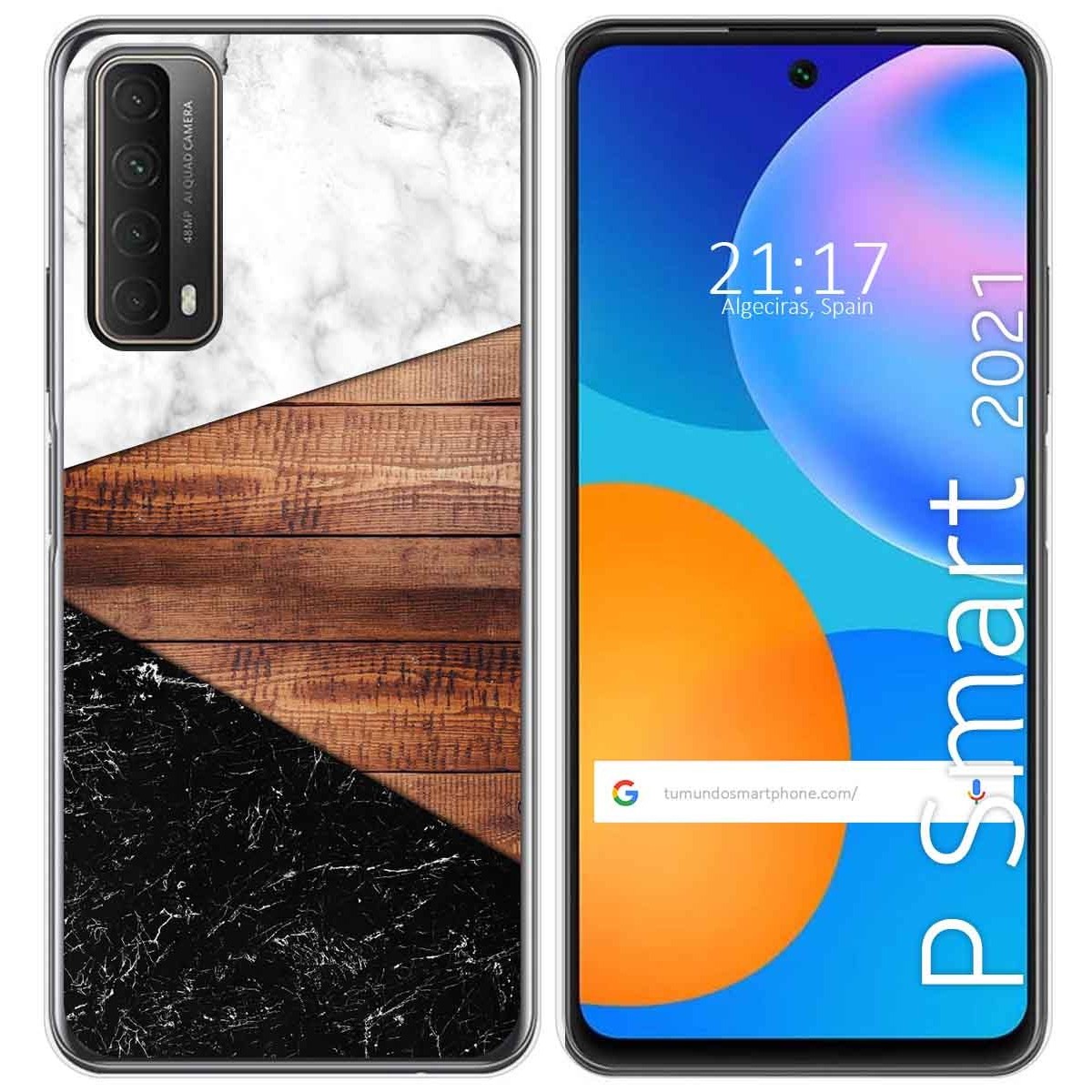 Funda Gel Tpu para Huawei P Smart 2021 diseño Mármol 11 Dibujos