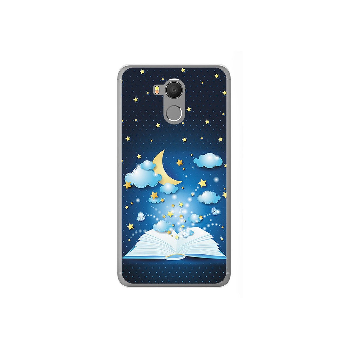 Funda Gel Tpu para Oukitel U15 / U15 Pro Diseño Libro Cuentos Dibujos