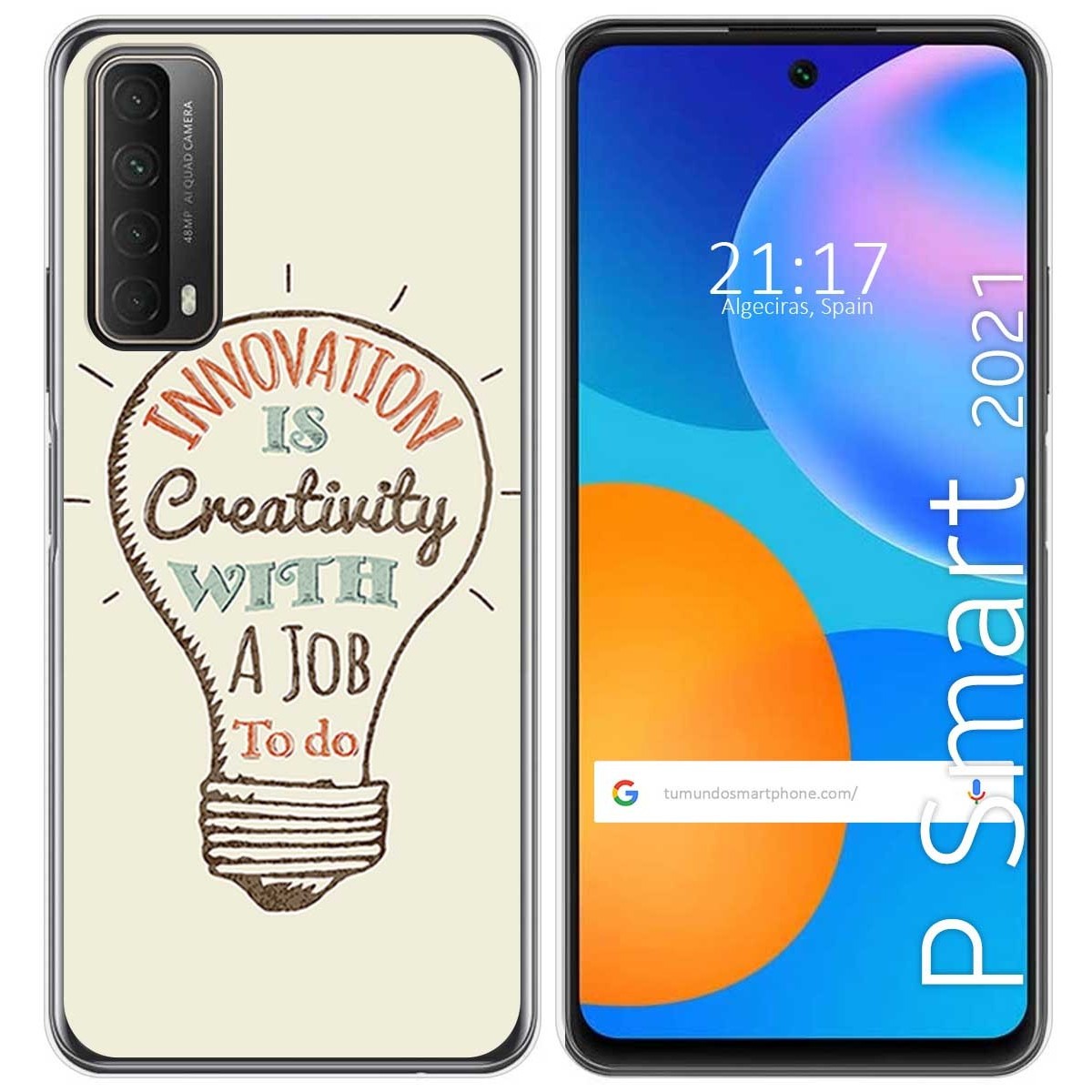 Funda Gel Tpu para Huawei P Smart 2021 diseño Creativity Dibujos