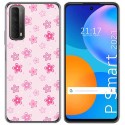 Funda Gel Tpu para Huawei P Smart 2021 diseño Flores Dibujos