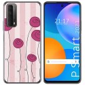 Funda Gel Tpu para Huawei P Smart 2021 diseño Flores Vintage Dibujos