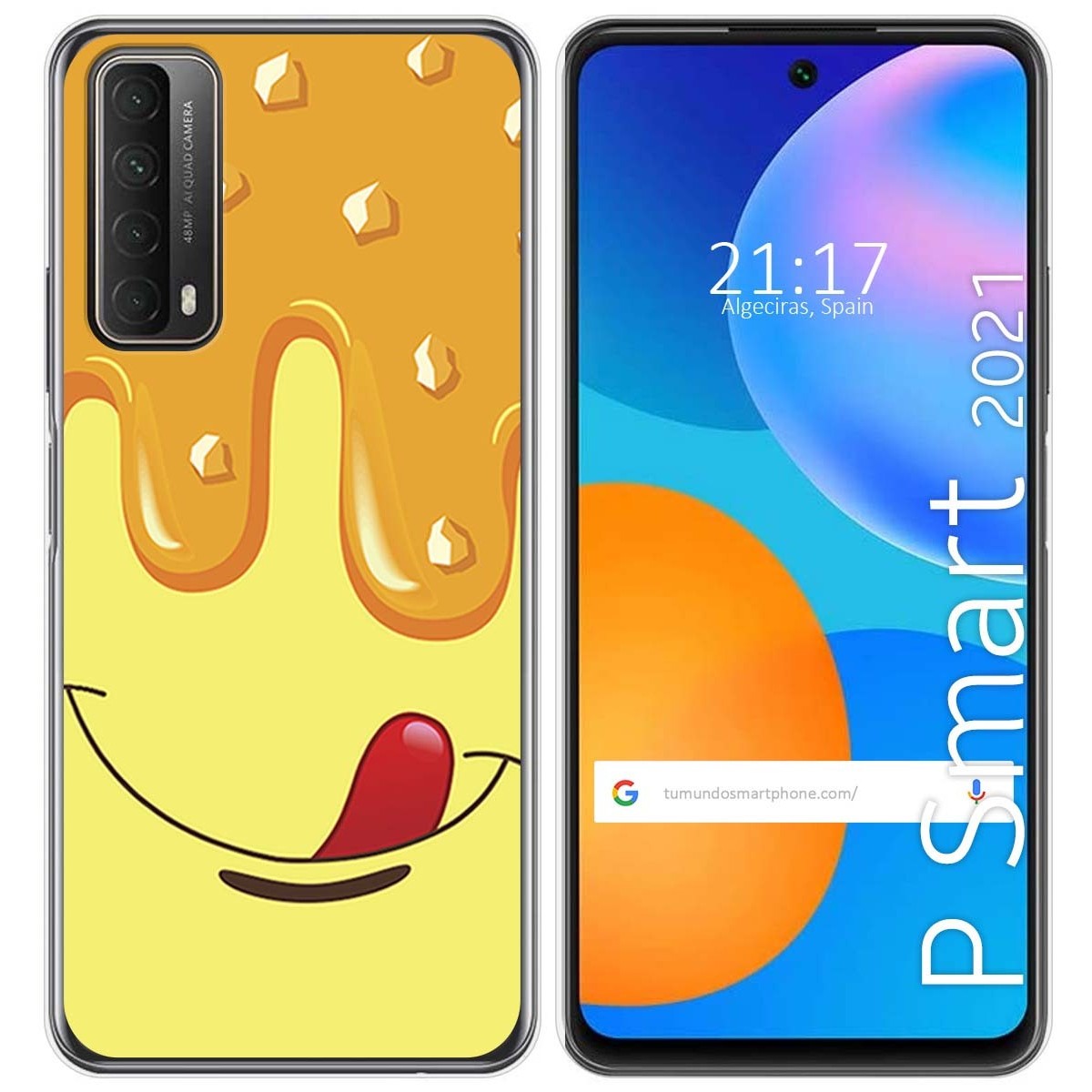 Funda Gel Tpu para Huawei P Smart 2021 diseño Helado Vainilla Dibujos