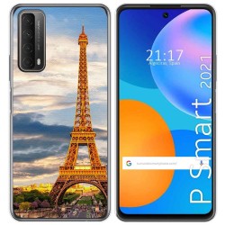 Funda Gel Tpu para Huawei P Smart 2021 diseño Paris Dibujos