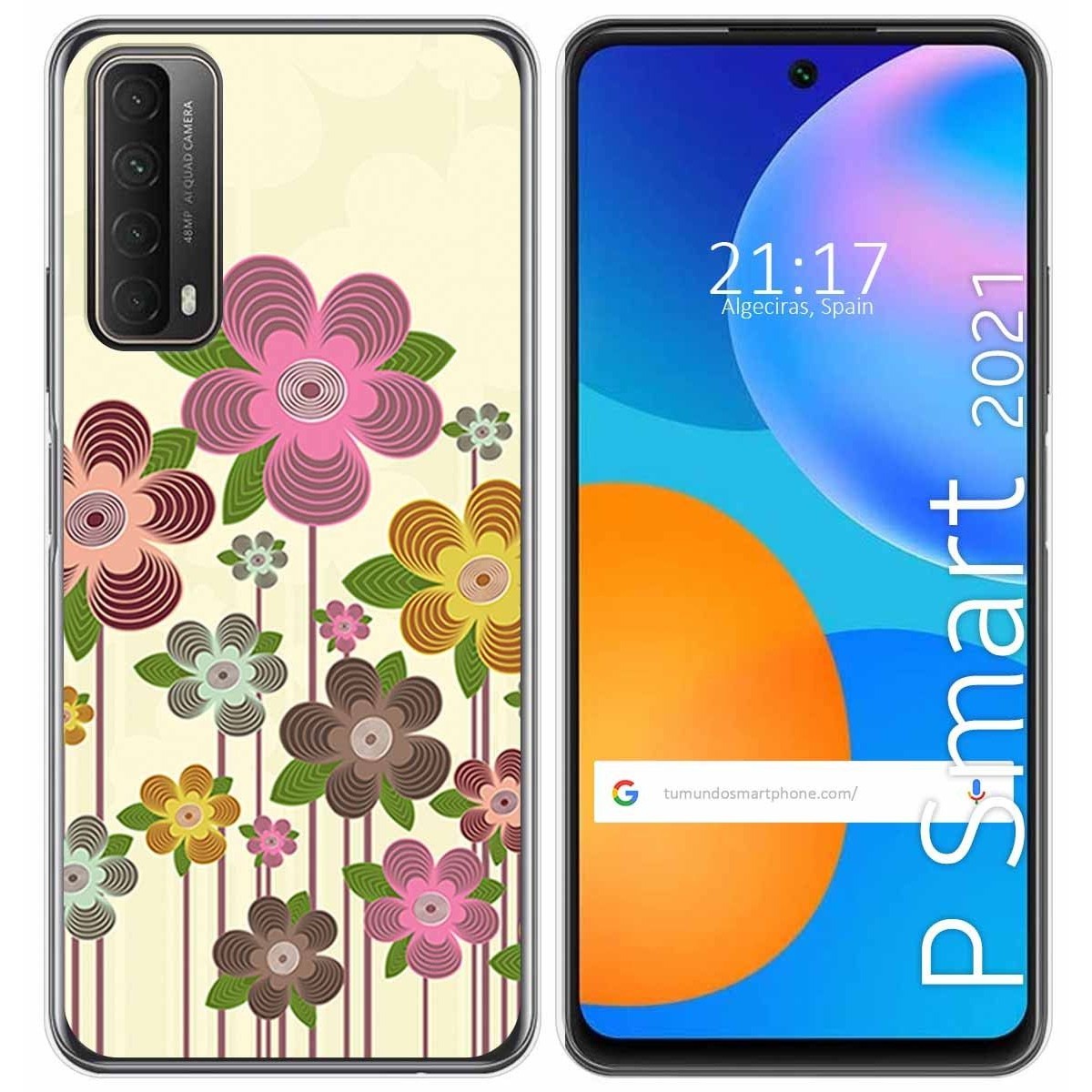 Funda Gel Tpu para Huawei P Smart 2021 diseño Primavera En Flor Dibujos
