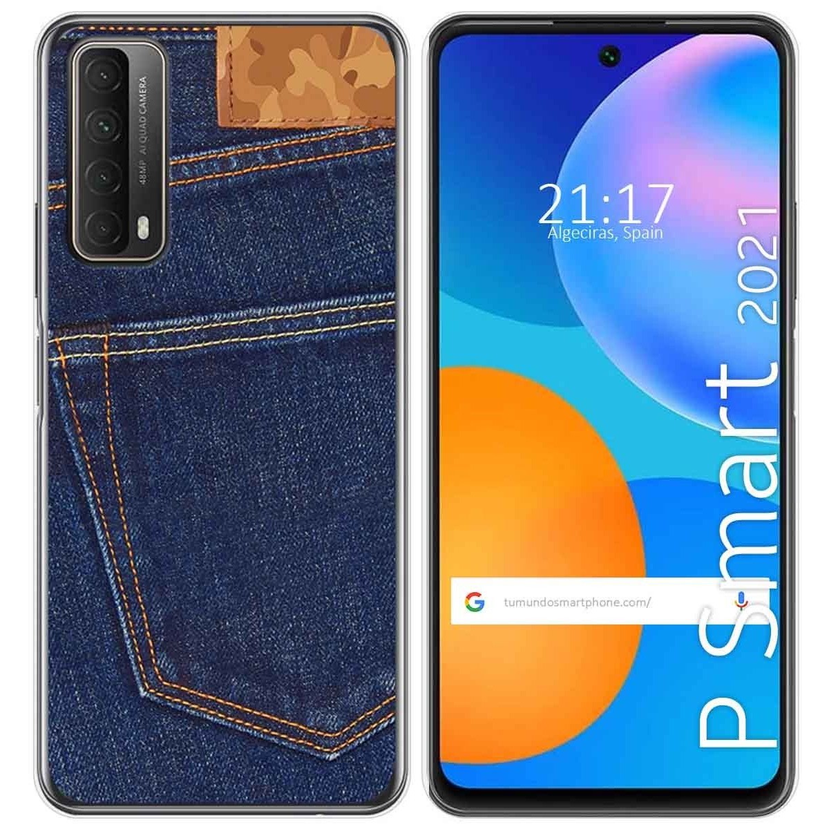 Funda Gel Tpu para Huawei P Smart 2021 diseño Vaquero Dibujos