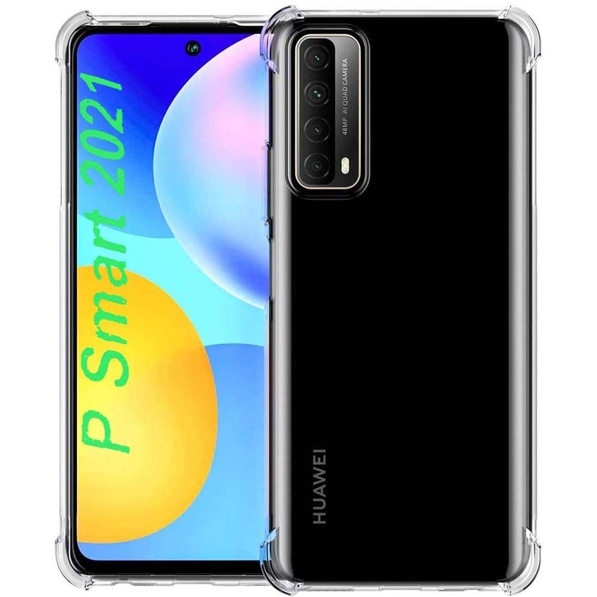 Funda Gel Tpu Anti-Shock Transparente para Huawei P Smart 2021