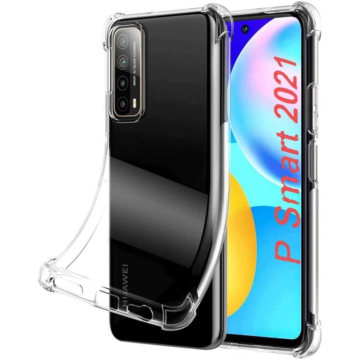 Funda Gel Tpu Anti-Shock Transparente para Huawei P Smart 2021